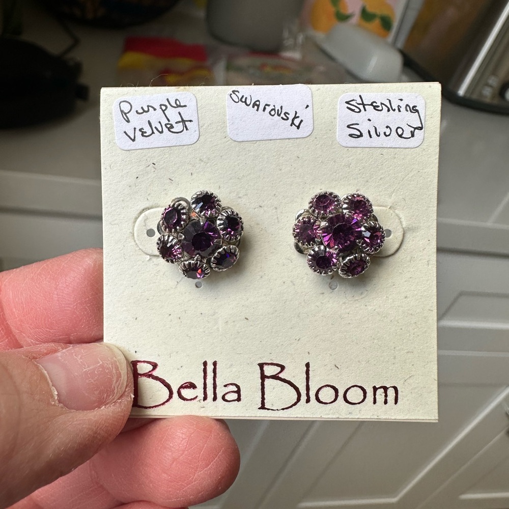 Swarovski Crystal set in Sterling Silver